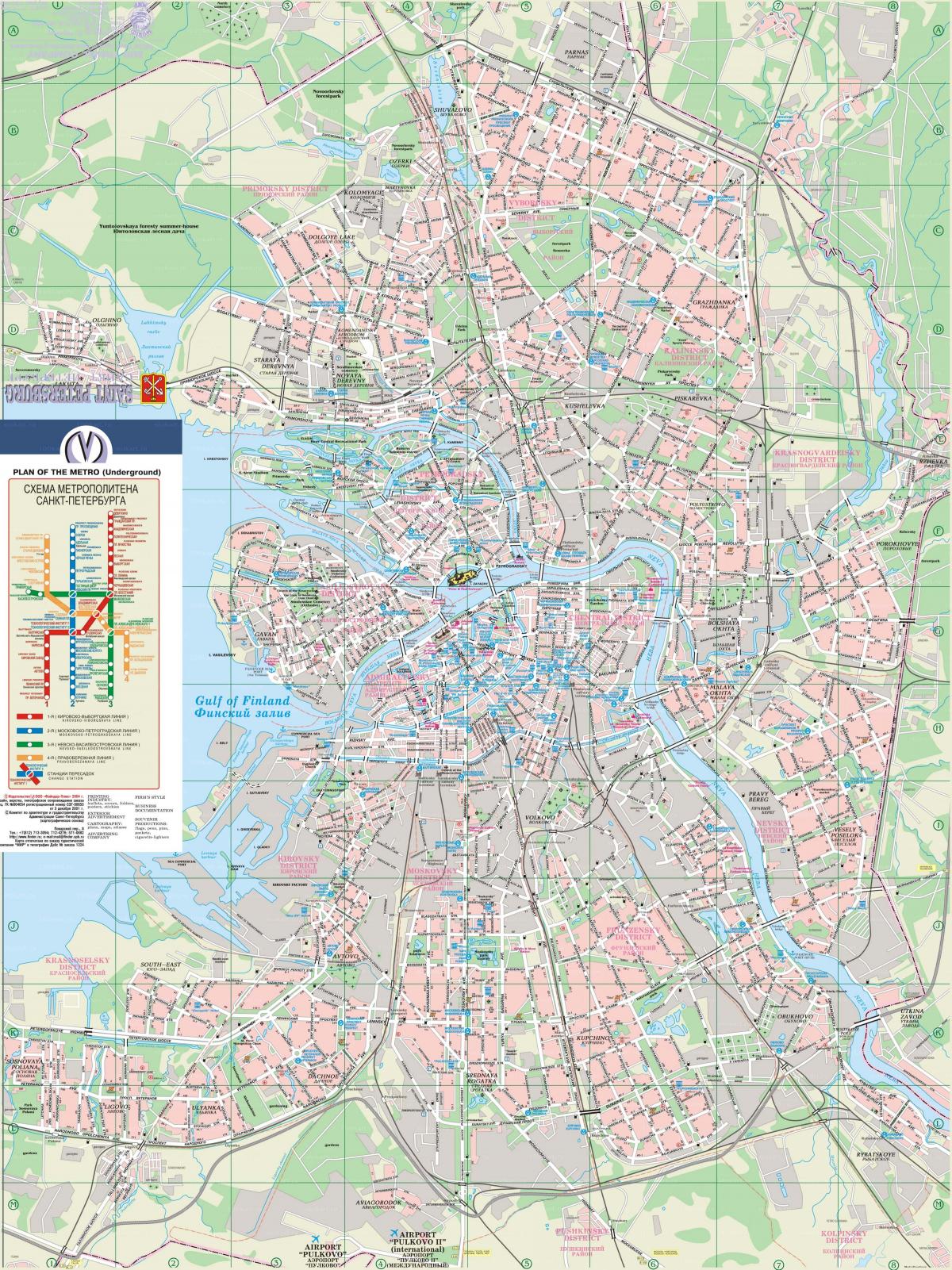 карта станции метрополитена Санкт-Петербурга